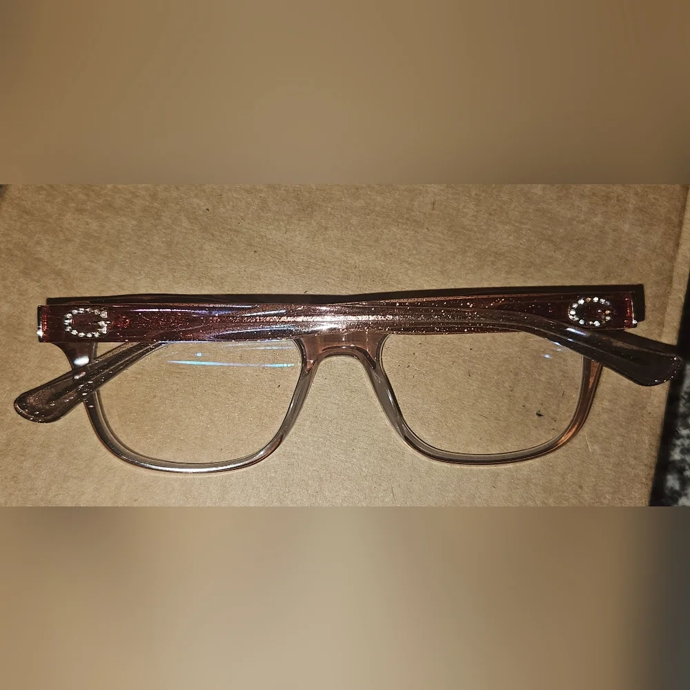 Guess Light Brown Transparent Glasses